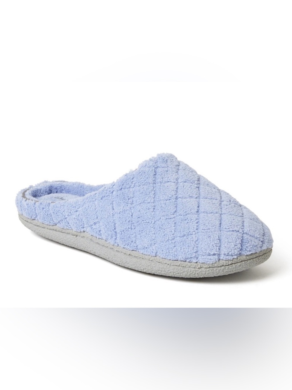 NEW Dearfoams Leslie Quilted Microfiber Terry Memory Foam Slipper XL 11/12